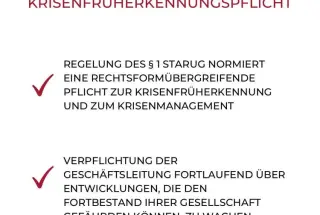Informationsveranstaltung StaRUG Krisenfrüherkennung 08.06.2022 - jetzt anmelden
