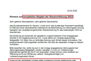 ⚠️ Warnung vor gefälschten E-Mails im Namen des Bundeszentralamts für Steuern (BZSt)